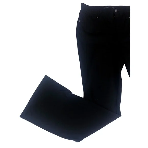 Simply Vera Vera Wang Womens Black Bootcut Stretch Pants Size L Career Trousers - Picture 7 of 9